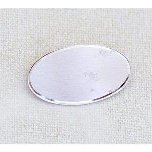 Vintage Sterling Silver Oval Brooch by Lamoof - A16